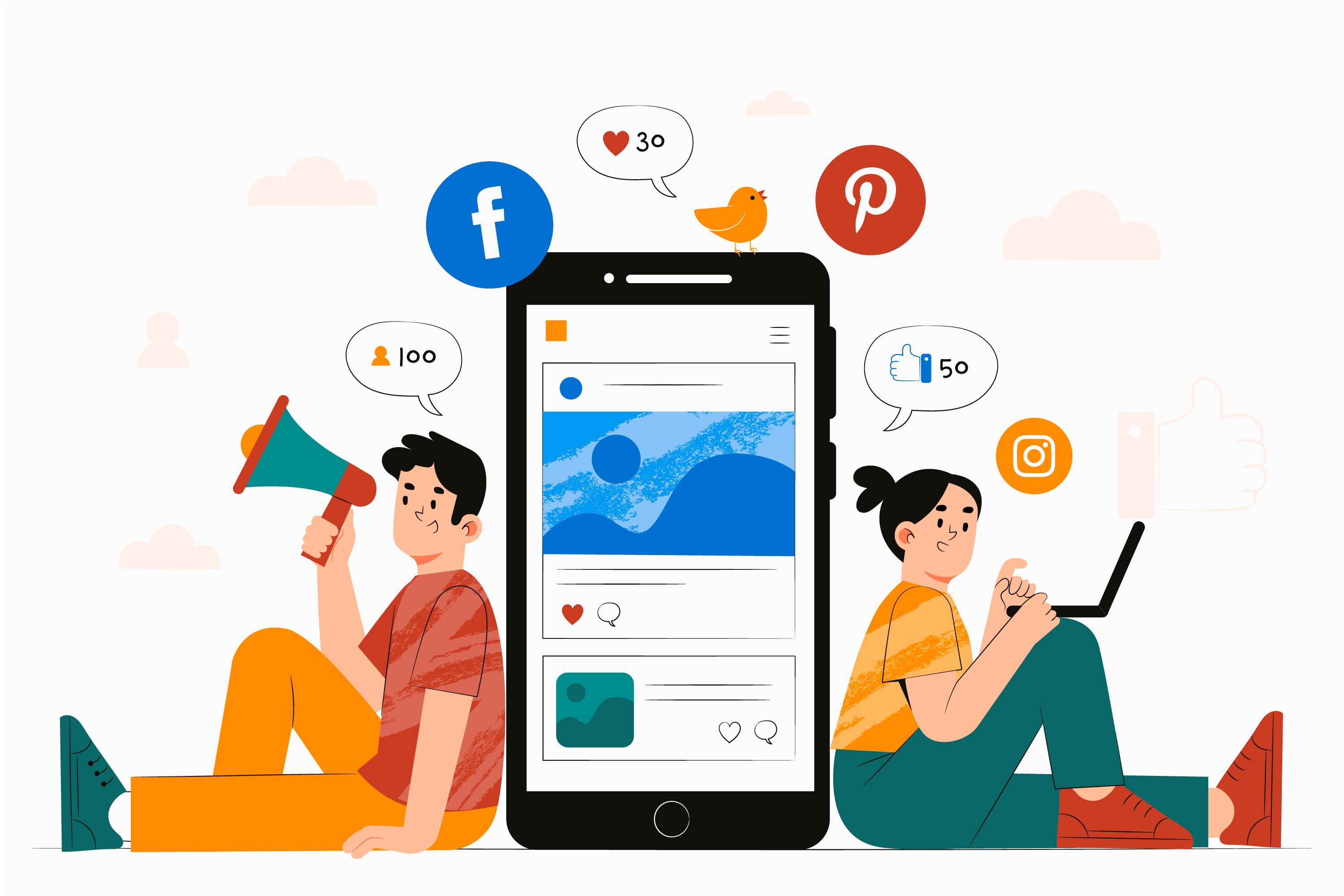 ilustrasi social media optimization